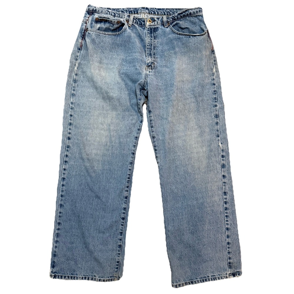Vintage Polo Ralph Lauren Jeans Mens 36x30 Light Wash Relaxed‎ Distressed Y2K